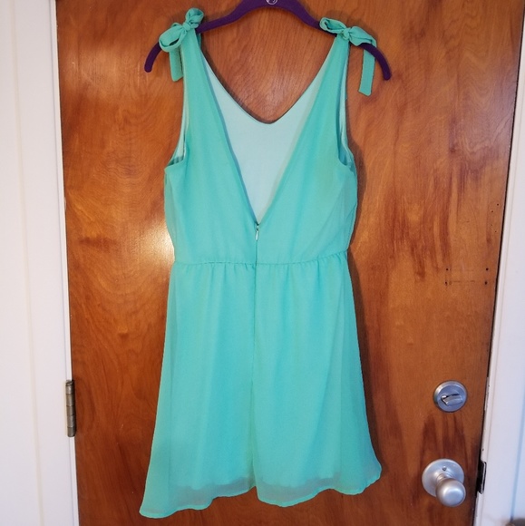 Nordstrom Dee Elle Mint Green Summer Dress - Picture 6 of 8